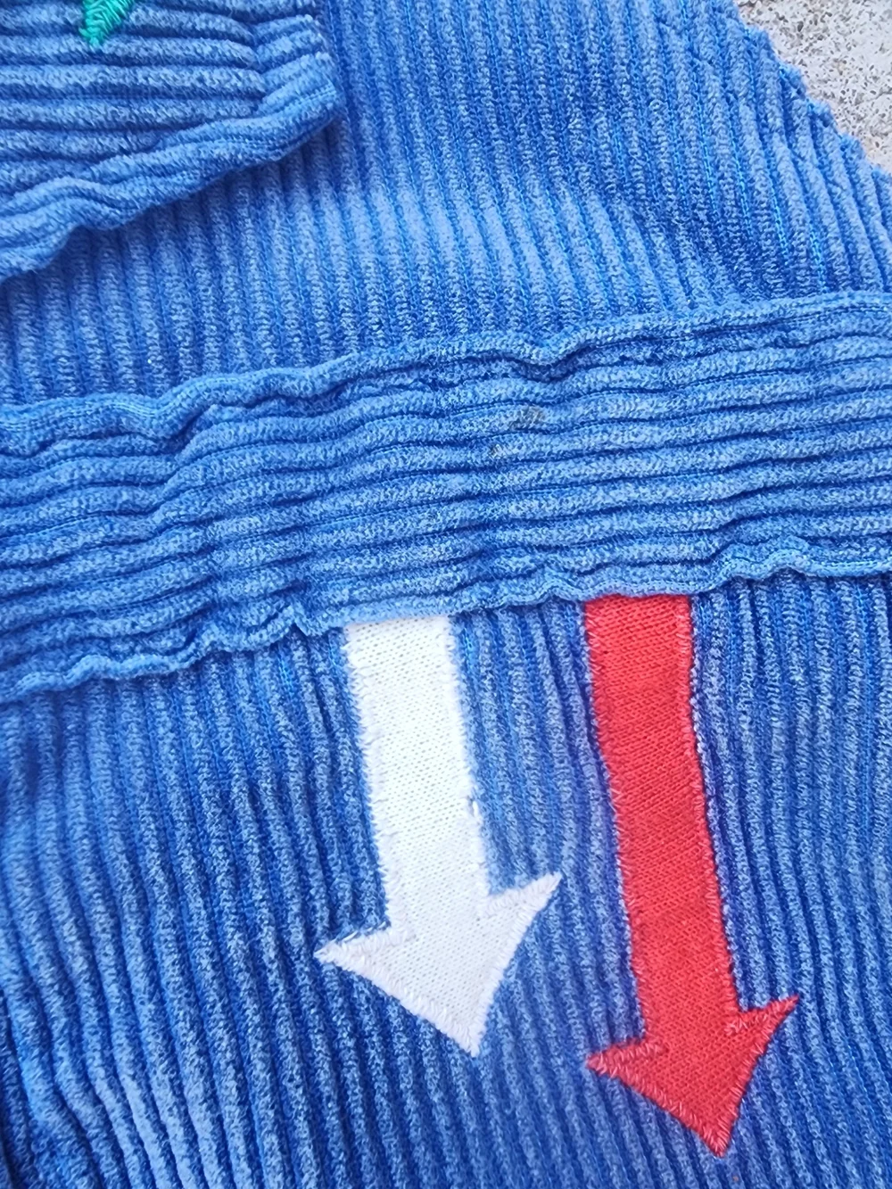 Vintage Health-tex Blue Corduroy Kids Overalls Arrow Appliqués Embroidery, 12M‎